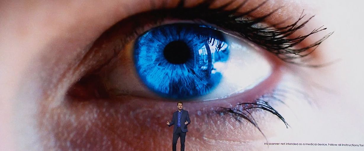 Galaxy S8 and S8+ have an iris scanner so you can unlock your phone just by looking at it