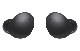 Galaxy Buds2 earbuds in Graphite.