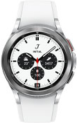 42mm silver Galaxy Watch4 Classic with white strap