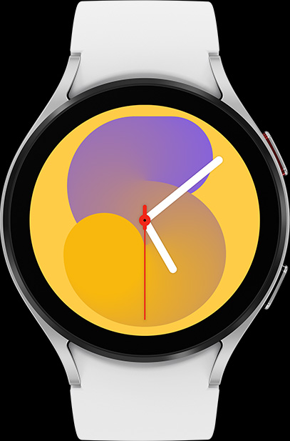 Gradient Font 05 watch face displayed on the Galaxy Watch5.
