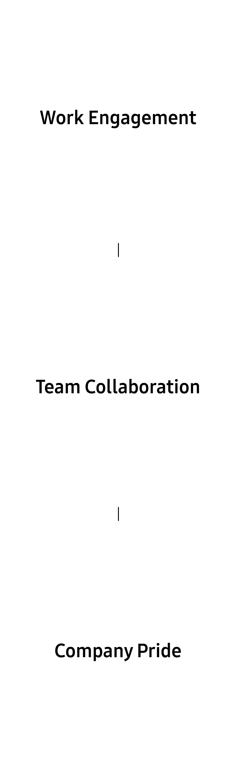 Work Engagement, Team Collaboration, Company Pride