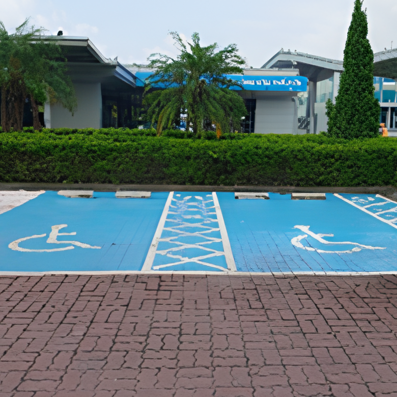 Accessible parking spaces
