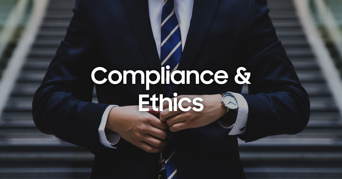 Compliance & Ethics Sustainability Samsung Electronics