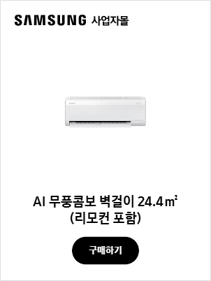 AI 무풍콤보 벽걸이 24.4㎡ (리모컨 포함)